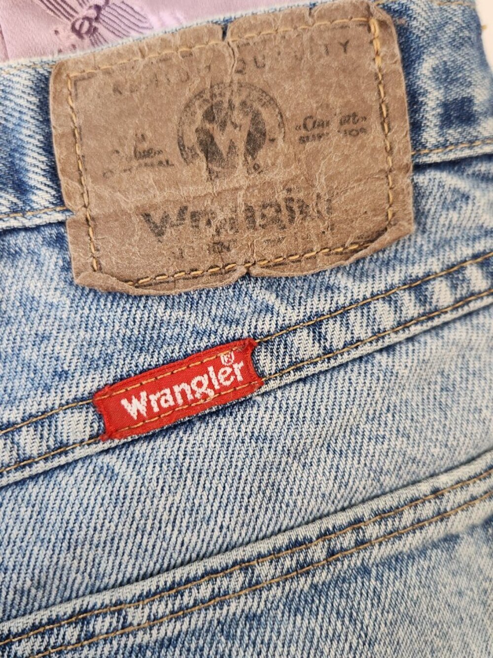 Handmade boho Denim Wrangler Jean Purse Crossbody Very Mary Designs - Picture 9 of 12